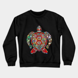 colorful turtle art Crewneck Sweatshirt